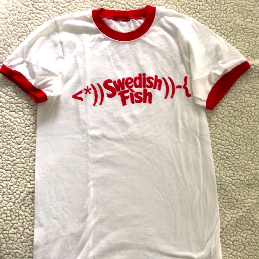Originally bought at the Swedish fish store in NYC. CUTE TOP